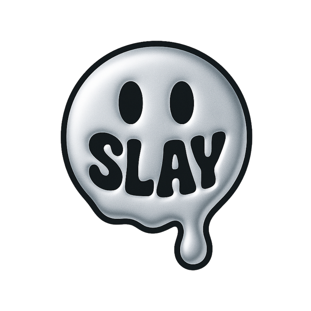 Slay House official silver logo